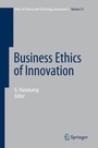 Cover: Business Ethics of Innovation - Springer
