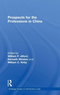 Cover: Prospects for the Professions in China - Routledge