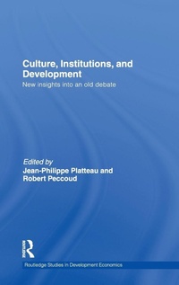 Enlarge image Cover: Culture, Institutions, and Development - Routledge
