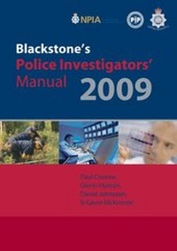 Abbildung von: Blackstone's Police Investigators' Manual 2009 - Oxford University Press