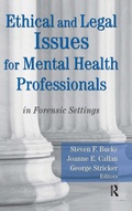 Cover: Ethical and Legal Issues for Mental Health Professionals - Routledge