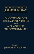 Cover: A Comment on the Commentaries and A Fragment on Government - Oxford University Press