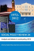 Cover: Social Policy Review 24 - Policy Press
