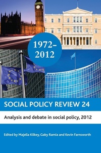 Enlarge image Cover: Social Policy Review 24 - Policy Press