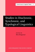 Cover: Studies in Diachronic, Synchronic, and Typological Linguistics - John Benjamins Publishing Co