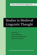 Cover: Studies in Medieval Linguistic Thought - John Benjamins Publishing Co