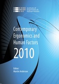 Cover: Contemporary Ergonomics and Human Factors 2010 - Taylor & Francis