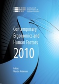 Cover: Contemporary Ergonomics and Human Factors 2010 - Taylor & Francis