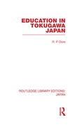 Cover: Education in Tokugawa Japan - Routledge