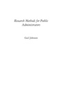 Cover: Research Methods for Public Administrators - Praeger Publishers Inc