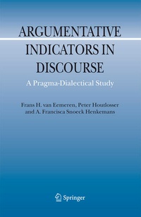 Enlarge image Cover: Argumentative Indicators in Discourse - Springer