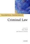 Cover: Philosophical Foundations of Criminal Law - Oxford University Press
