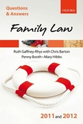 Cover: Q & A Revision Guide: Family Law 2011-2012 - Oxford University Press