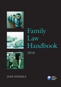 Abbildung von: Family Law Handbook 2010 - Oxford University Press