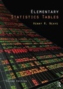 Cover: Elementary Statistics Tables - Routledge