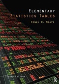 Cover: Elementary Statistics Tables - Routledge