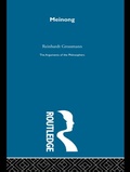 Cover: Meinong-Arg Philosophers - Routledge