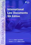 Cover: Blackstone's International Law Documents - Oxford University Press