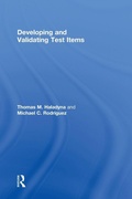 Cover: Developing and Validating Test Items - Routledge
