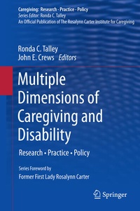 Enlarge image Cover: Multiple Dimensions of Caregiving and Disability - Springer