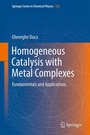 Cover: Homogeneous Catalysis with Metal Complexes - Springer
