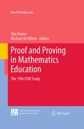 Cover: Proof and Proving in Mathematics Education - Springer