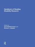 Cover: Handbook of Reading Disability Research - Routledge