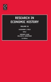 Enlarge image Cover: Research in Economic History - Emerald Group Publishing Limited