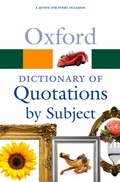 Cover: Oxford Dictionary of Quotations by Subject - Oxford University Press