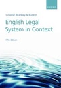 Cover: English Legal System in Context - Oxford University Press