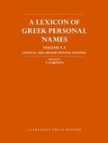 Cover: A Lexicon of Greek Personal Names - Oxford University Press
