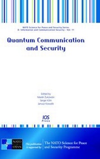 Enlarge image Cover: Quantum Communication and Security - IOS Press,US