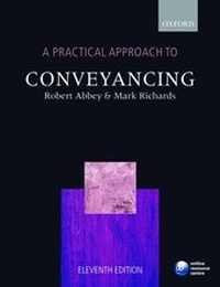 Enlarge image Cover: A Practical Approach to Conveyancing - Oxford University Press