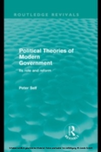 Enlarge image Cover: Political Theories of Modern Government (Routledge Revivals) - Routledge