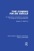 Cover: The Coming Fin De Siecle - Routledge