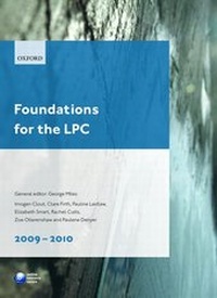Enlarge image Cover: Foundations for the LPC 2009-2010 - Oxford University Press