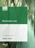 Cover: Business Law 2009-2010 - Oxford University Press