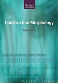Cover: Construction Morphology - Oxford University Press