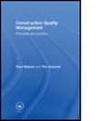 Cover: Construction Quality Management - Spon Press