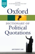 Cover: Oxford Dictionary of Political Quotations - Oxford University Press