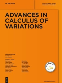 Abbildung von: Advances in Calculus of Variations - De Gruyter