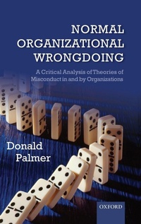 Enlarge image Cover: Normal Organizational Wrongdoing - Oxford University Press