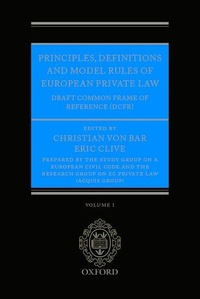 Enlarge image Cover: Principles, Definitions and Model Rules of European Private Law - Oxford University Press