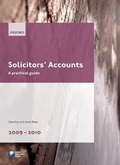 Cover: Solicitors' Accounts 2009-2010 - Oxford University Press