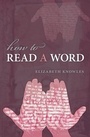 Cover: How to Read a Word - Oxford University Press