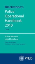 Cover: Blackstone's Police Operational Handbook: Law 2010 - Oxford University Press