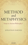 Cover: Method and Metaphysics - Oxford University Press