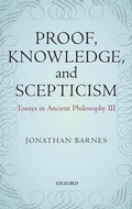 Cover: Proof, Knowledge, and Scepticism - Oxford University Press