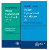 Enlarge image Cover: Blackstone's Police Operational Handbook 2010 - Oxford University Press