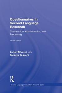 Enlarge image Cover: Questionnaires in Second Language Research - Routledge